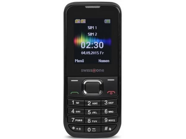 Swisstone SC 230, Bär, Dubbla SIM-kort, 4,5 cm (1.77"), Bluetooth, 600 mAh, Svart