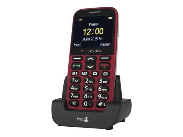 DORO Primo 366 - Funksjonstelefon - LCD-display - 320 x 240 piksler - rear camera 0,3 MP - rød Rød