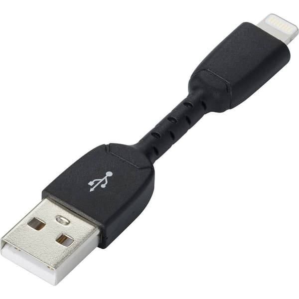 Renkforce Apple iPad/iPhone/iPod Anslutningskabel [1x USB 2.0 A hane - 1x Apple Lightning hane] 0.30 m Svart