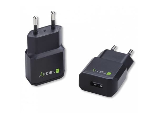 Techly IPW-USB-21ECBK, Innendørs, AC, 4,2 V, Sort