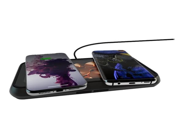 Zens Liberty - Glass Limited Edition - trådlös laddningsplatta + växelströmsadapter - 30 Watt - 2.4 A - Apple Fast Charge, FC - 2 utdatakontakter