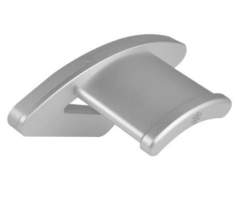Silverstone EBA02, Hodetelefoner, Hodesett, Passiv holder, Innendørs, Sølv Sølv