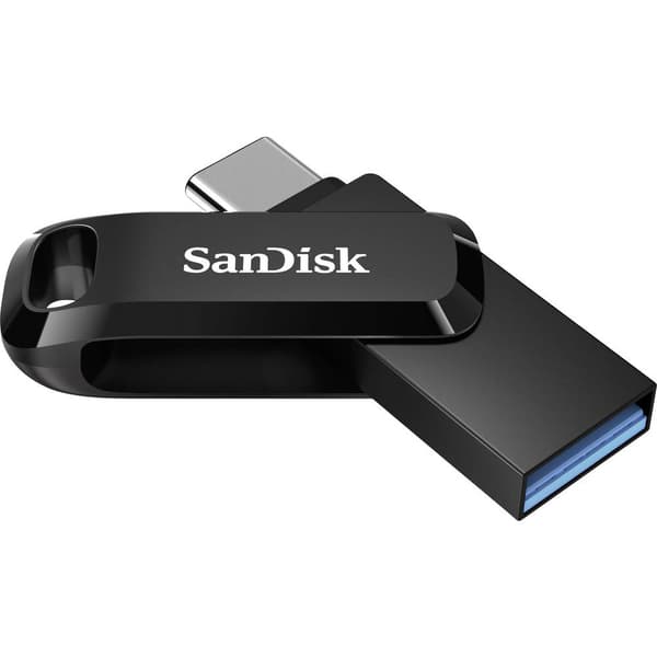 SanDisk Ultra Dual Drive Go USB-minne Mobil/Tablet Svart 64 GB USB 3.2 Gen 1, USB-C® Svart