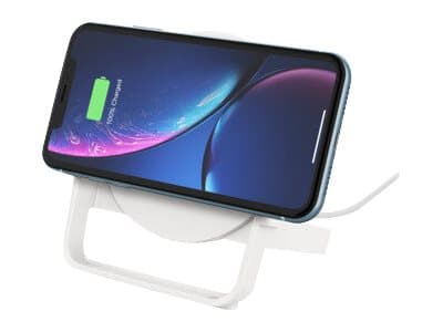 Belkin BoostCharge - Trådlöst laddställ + växelströmsadapter - 10 Watt - QC 3.0 - vit