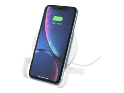 Belkin BoostCharge - Trådlöst laddställ + växelströmsadapter - 10 Watt - QC 3.0 - vit