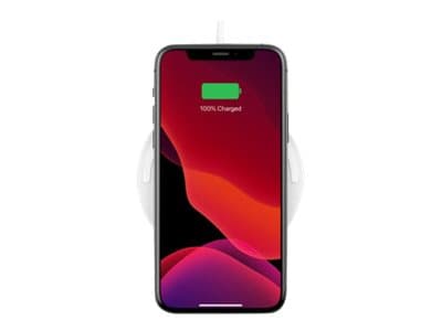 Belkin BoostCharge - Trådløs ladepute + AC-strømadapter - 10 watt - hvit