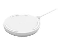 Belkin BoostCharge - Trådløs ladepute + AC-strømadapter - 10 watt - hvit