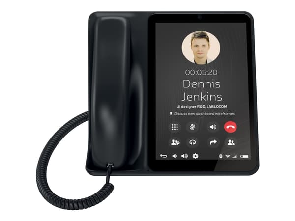 Jablocom Raven - Stasjonær mobiltelefon - RAM 1 GB - microSD slot - LCD-display - 1280 x 768 piksler - front camera 0,3 MP