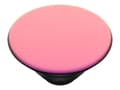 Miniatyrbild 3 av 5: PopSockets Swappable PopGrip - Fingergrepp/vikbart ställ för mobiltelefon - kromrosa färg - ljusrosa krom