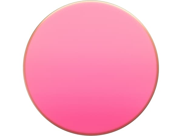 PopSockets Swappable PopGrip - Fingergrepp/vikbart ställ för mobiltelefon - kromrosa färg - ljusrosa krom
