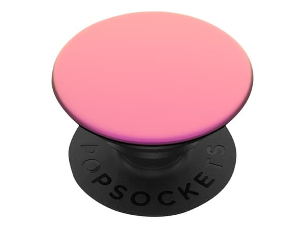 PopSockets Swappable PopGrip - Fingergrepp/vikbart ställ för mobiltelefon - kromrosa färg - ljusrosa krom Rosa