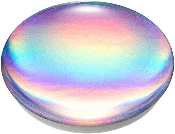 PopSockets Swappable PopGrip - Fingergrep/stativ for mobiltelefon, nettbrett - Rainbow Gloss
