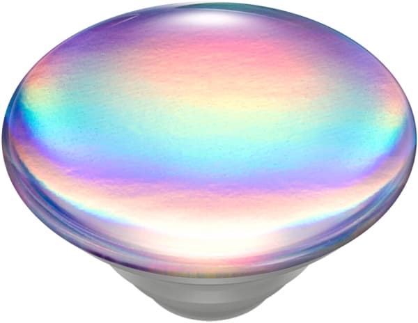 PopSockets Swappable PopGrip - Fingergrep/stativ for mobiltelefon, nettbrett - Rainbow Gloss