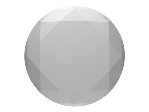 PopSockets Swappable PopGrip - Fingergrepp/vikbart ställ för mobiltelefon - Silver Metallic Diamond