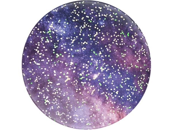 PopSockets Swappable PopGrip - Fingergrip/støtteben for mobiltelefon, nettbrett - Glitter Nebula