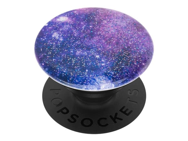 PopSockets Swappable PopGrip - Fingergrip/støtteben for mobiltelefon, nettbrett - Glitter Nebula