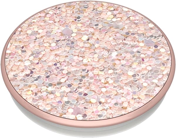 PopSockets Swappable PopGrip - Multifunksjonsholder for mobiltelefon - Sparkle Rose - rosa