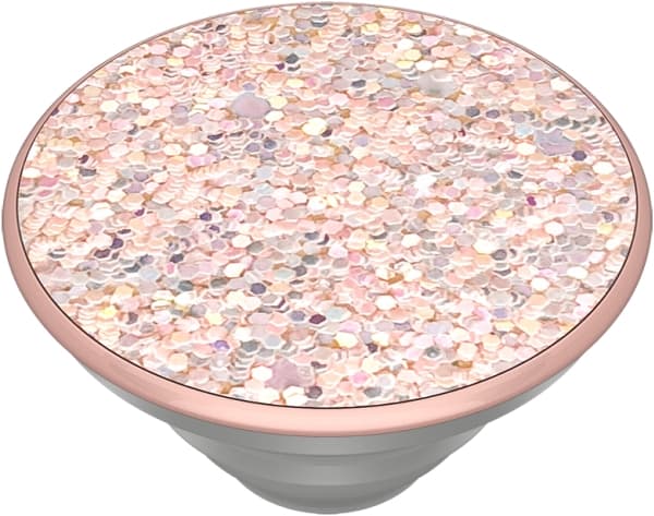 PopSockets Swappable PopGrip - Multifunksjonsholder for mobiltelefon - Sparkle Rose - rosa