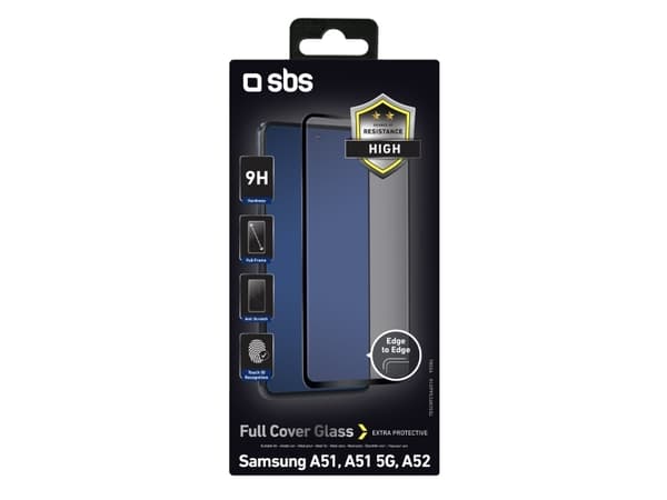 SBS TESCRFCSAA51K, Samsung, Galaxy A51, Ripebestandig, Sort, 1 stykker