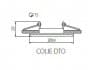 Kanlux COLIE DTO-GR armatur utan ram 26744