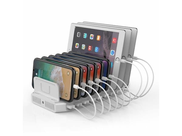 Charging station Unitek Y-2190, 10 x USB; QC3.0; USB-C Power Delivery; 160W