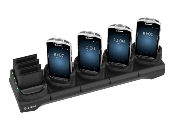 Zebra 5Slot Charge Only Cradle w/Spare Battery Charger - Håndholdt ladestativ + batterilader - for Zebra TC51, TC52, TC56, TC57, TC57x Sort