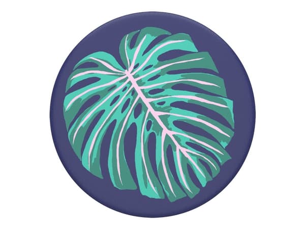 PopSockets PopGrip - Fingergrep/stativ for mobiltelefon - Vintage Palm Leaf