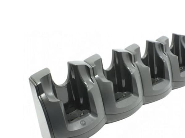 Zebra 4-Slot Charge Only Cradle Kit - Håndholdt ladestativ + strømadapter - utgangskontakter: 4 - for Zebra MC3000, MC3090, MC3100, MC3190, MC3200
