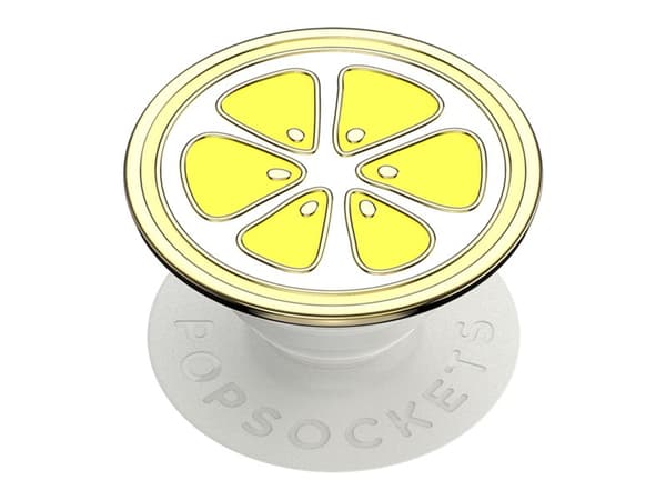 PopSockets PopGrip - Fingergrep/stativ for mobiltelefon - Enamel Lemon Slice