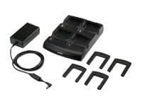 Zebra Four Slot Battery Charger Kit - Strømadapter og batteriopplader - Spania - for Zebra MC92N0 Sort