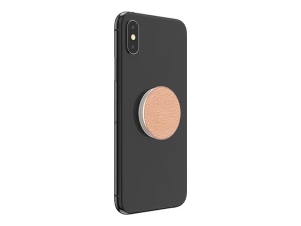 PopSockets Pebbled Vegan Leather Rose Gold, Matkapuhelin/älypuhelin, Passiiviteline, Käsi, Oranssi