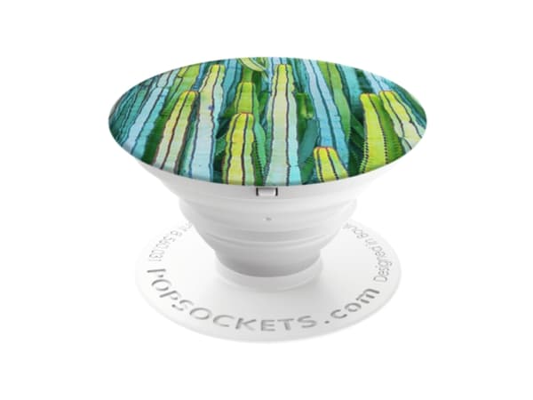 PopSockets - Fingergrepp/vikbart ställ för mobiltelefon - Cactus Patch (paket om 6)