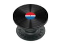 Pikkukuva 3 / 5: PopSockets Backspin Aluminum 45 RPM, Matkapuhelin/älypuhelin, Passiiviteline, Käsi, Musta