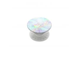 PopSockets - Fingergrepp/vikbart ställ för mobiltelefon, surfplatta - opal - vit (dragspel), vit (plattform)
