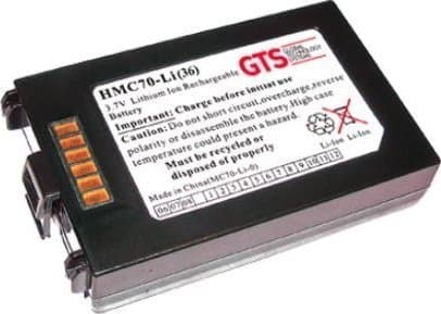 GTS HMC70-LI(36), Batteri, Mototola MC70, MC75, Sort, Lithium-Ion (Li-Ion), 3600 mAh, 3,7 V