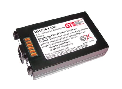 GTS HMC70-LI(36), Batteri, Mototola MC70, MC75, Sort, Lithium-Ion (Li-Ion), 3600 mAh, 3,7 V