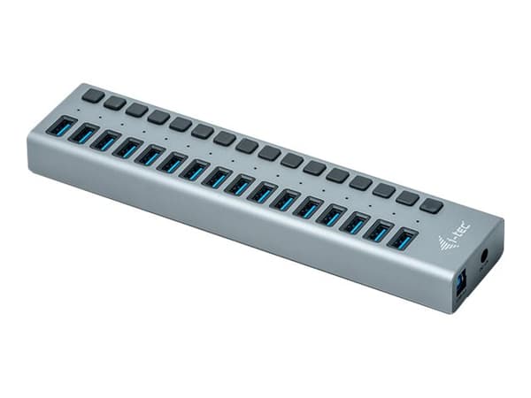 i-tec U3CHARGEHUB16, Sisätila, AC, Harmaa