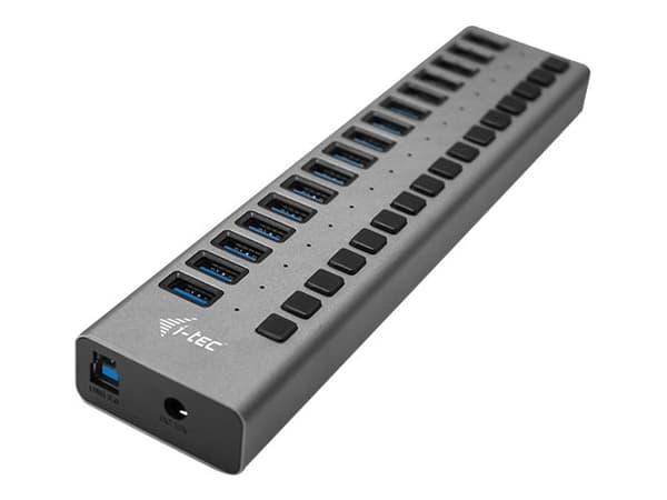 i-tec U3CHARGEHUB16, Sisätila, AC, Harmaa