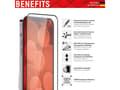 Miniatyrbilde 4 av 5: Displex 01253, Apple, iPhone 6/ iPhone 7/ iPhone 8/ iPhone SE (2020/2022), Tørr påføring, Slagbestandig, Ripebestandig, Støvresistent, Gjennomsiktig,