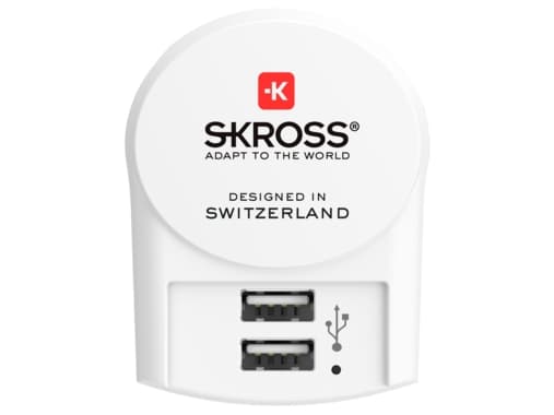 Skross 1.302421, Innendørs, AC, 5 V, 2,4 A, Hvit