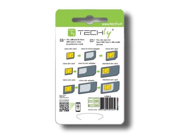 Techly I-SIM-3, 3 stykker, 9 g, Blister
