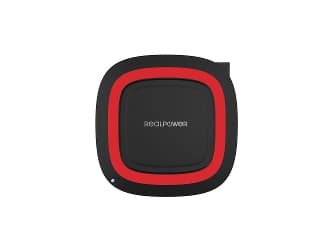 RealPower FreeCharge-10, inomhus, 2 A, Trådlös laddning, Svart, Röd