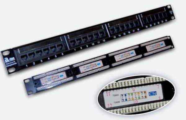 UTP patchpanel 24 ports cat 5e full