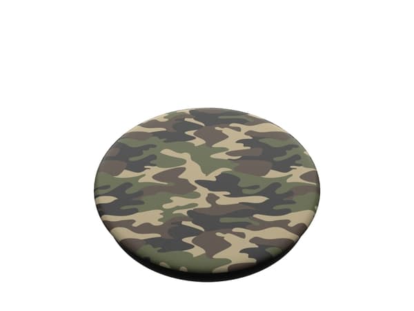 PopSockets PopGrip - Fingergrep/stativ for mobiltelefon - Woodland Camo