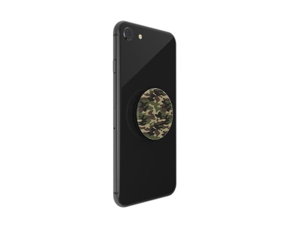PopSockets PopGrip - Fingergrep/stativ for mobiltelefon - Woodland Camo