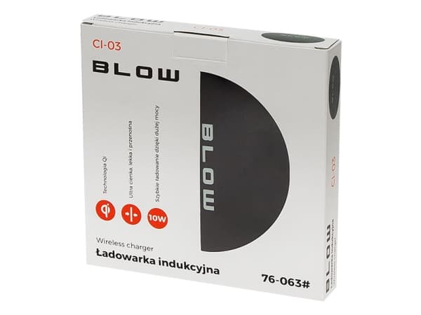 BLOW 76-063#, Innendørs, Utendørs, USB, Trådløs lading, Svart