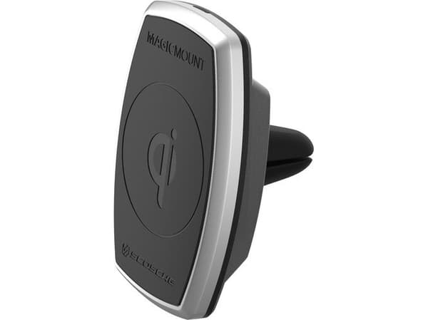 Scosche QI induktionsoplader 2000 mA MagicMount Pro Vent MPQ2V-XTSP Udgange QI-standard Sort/sølv