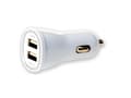 Miniatyrbilde 2 av 5: Techly USB - Auto 5V/1A/2.1A, Automatisk, Cigartenner/lighter, 5 V, 2,1 A, Hvit