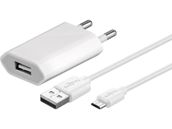 Goobay 44983, Innendørs, AC, 5 V, 1 m, Hvit