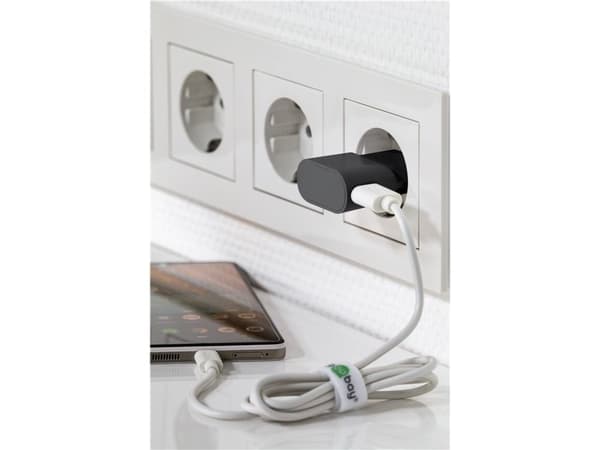 Goobay 45294, Sisätila, AC, 5 V, 1 m, Musta
